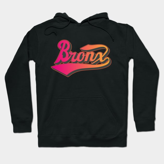 New York Bronx, New York Bronx Schriftzug, Bronx Logo Hoodie by Boogosh